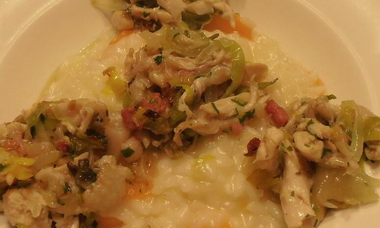 Рецепт ризотто с морковью и курицей