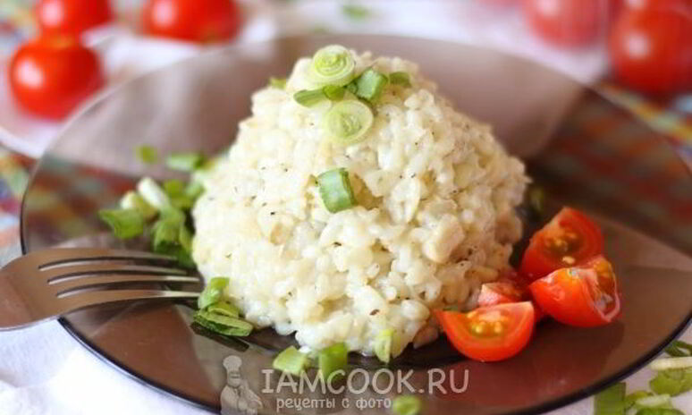 Рецепт ризотто с рыбой