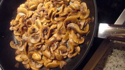 ризотто с шампиньонами и овощами