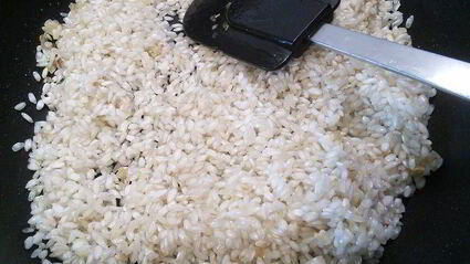 ризотто с соусом из черемши