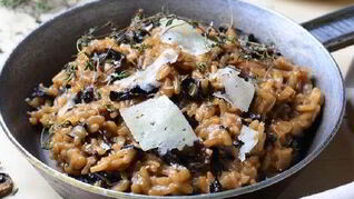 Ризотто с сухими грибами