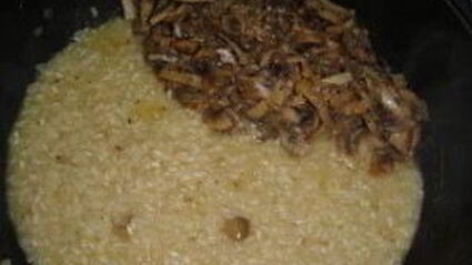 ризотто с сыром и грибами