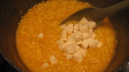 ризотто с тыквой и сыром