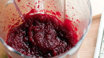 ризотто со свеклой и горгонзолой