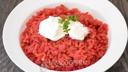 свекольное ризотто