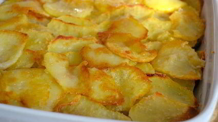 фаршированные мидии, запеченные под картофельной корочкой