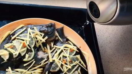 камбала по-китайски на пару