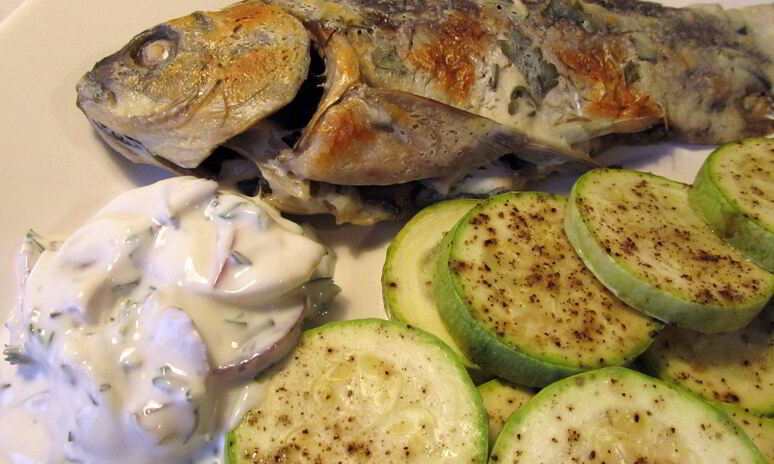 Рецепт карп в сметане