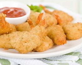 Хрустящие креветки в панировке