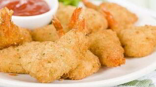 Хрустящие креветки в панировке