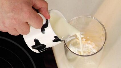 клубника и маскарпоне с базиликом