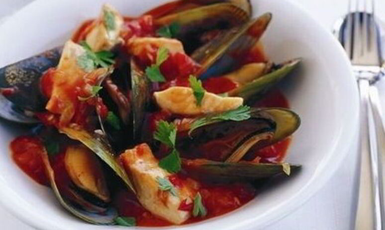 Рецепт мидии тушеные в томатном соусе