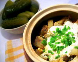 Минтай в горшочке