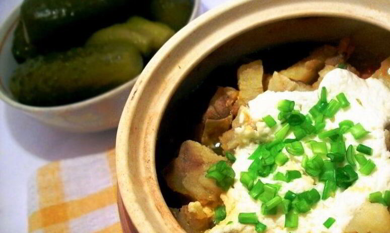 Рецепт минтай в горшочке