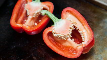 морской окунь с лисичками