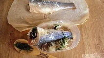 рыба в лаваше с тархуном