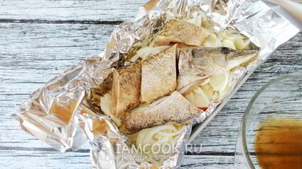 щука с картофелем и майонезом в духовке