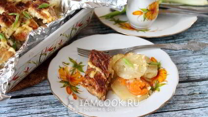 щука с картофелем и майонезом в духовке