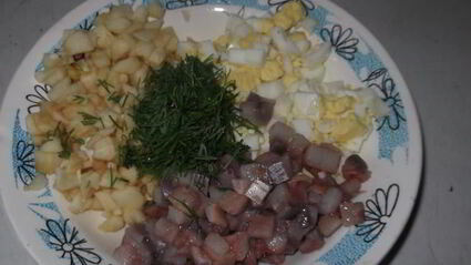 сельдь в яблоках