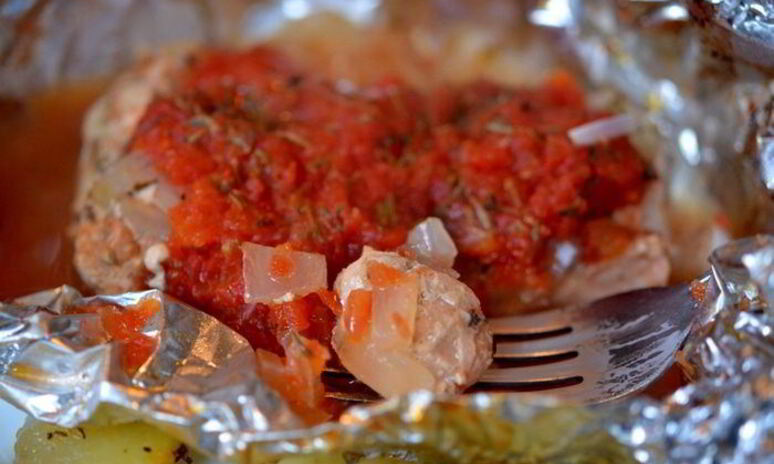 Рецепт семга в фольге