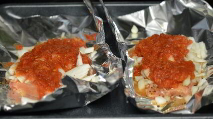 семга в фольге