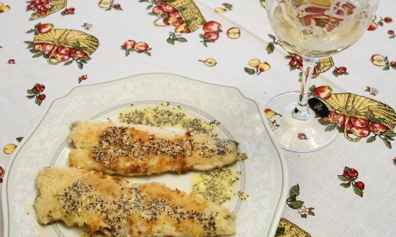 Рецепт судак под маковым соусом