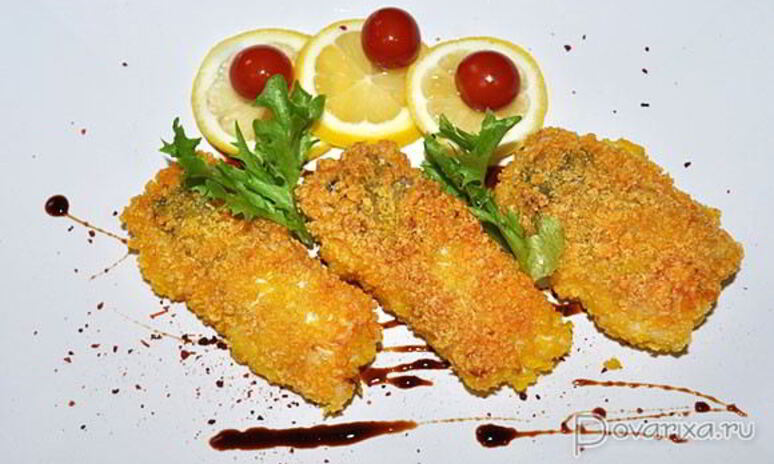 Рецепт жареная рыба в кукурузных хлопьях