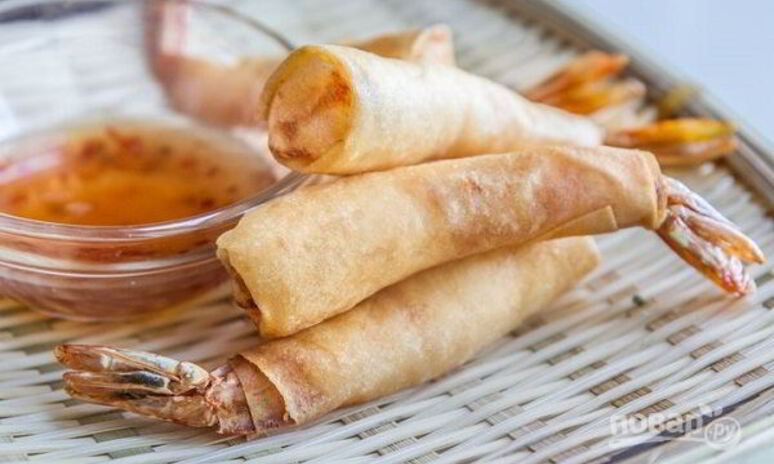 Рецепт жареные креветки в тесте