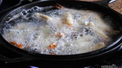 жареные креветки в тесте