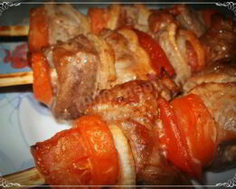 Домашний шашлык из шеи в соевом соусе