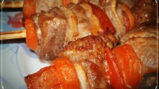 Домашний шашлык из шеи в соевом соусе