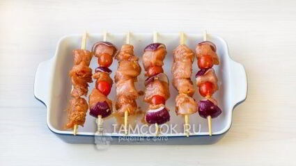 шашлычки из индейки на шпажках в духовке