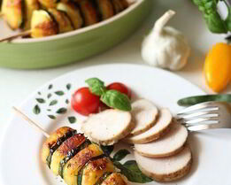 Шашлычки из картофеля и цуккини