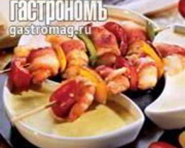Шашлычки из креветок