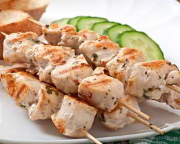 Шашлычок из куриного филе в духовке