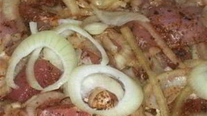 шашлык из говядины с уксусом