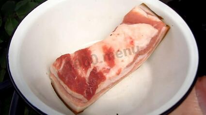 шашлык из индейки с салом