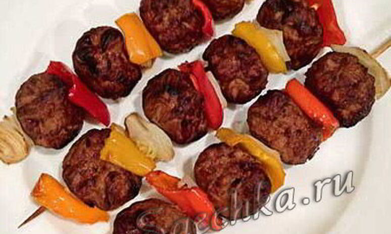 Рецепт шашлык из куриного фарша
