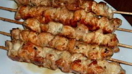 шашлык из курицы в духовке