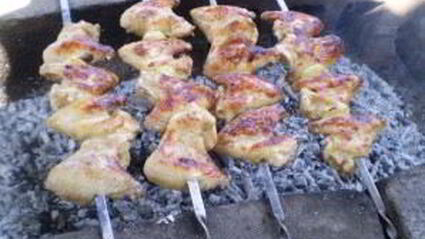 шашлык из курицы в кефире