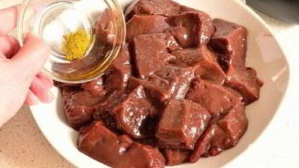 шашлык из печени в духовке