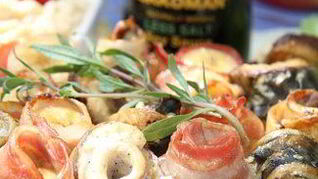 Шашлык из рыбы с яблочным соусом