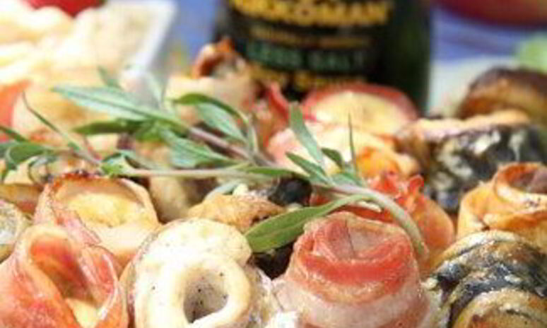 Рецепт шашлык из рыбы с яблочным соусом