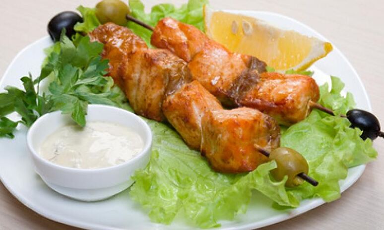 Рецепт шашлык из семги