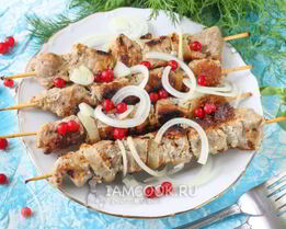 Шашлык из свинины в мультиварке