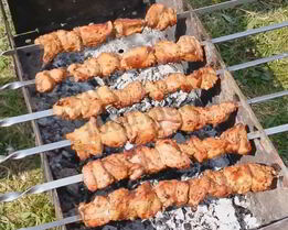 Шашлык из телятины на газированной воде