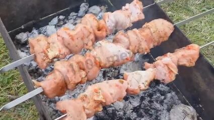 шашлык из телятины на газированной воде