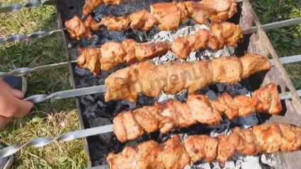 шашлык из телятины на газированной воде