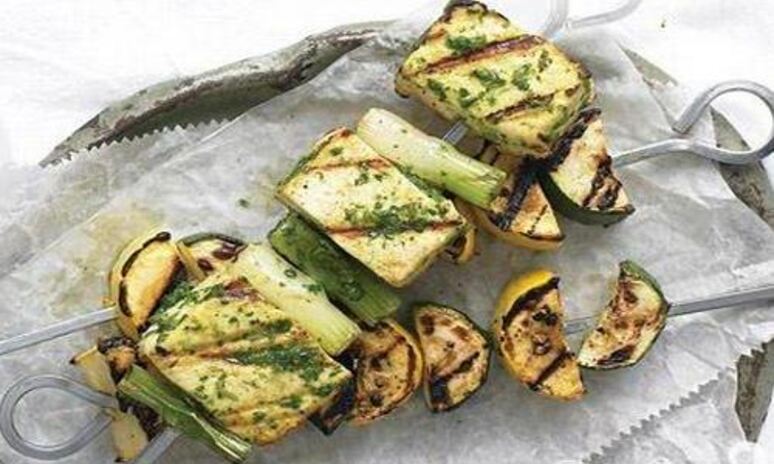 Рецепт шашлык из тофу с соусом из чили халапеньо