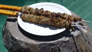 Шашлык с уксусом